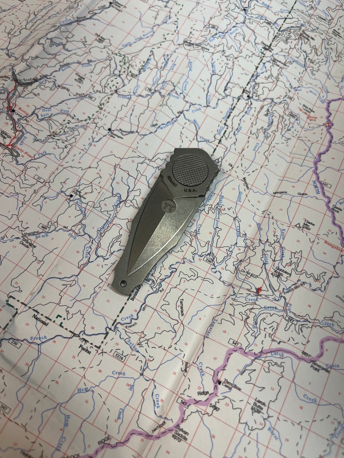 OSS LAPEL FOLDER - TITANIUM