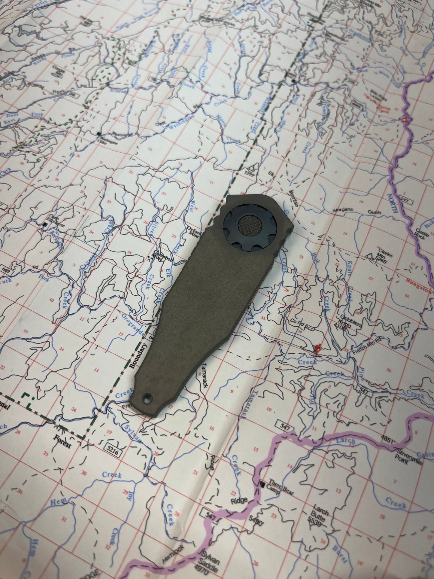 OSS LAPEL FOLDER - TITANIUM