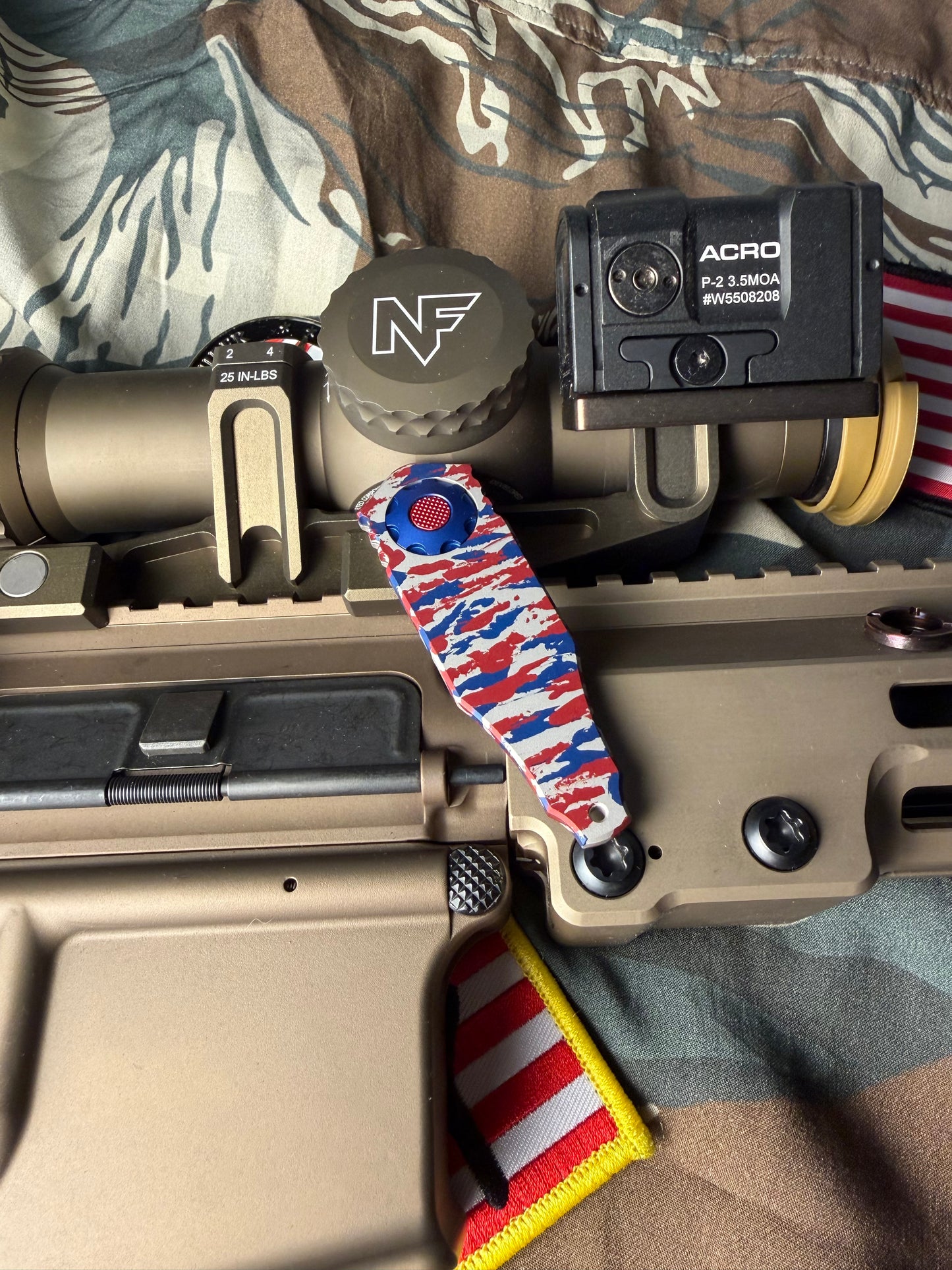 LIMITED!!! OSS LAPEL FOLDER - ALUMINUM - 'MERICA