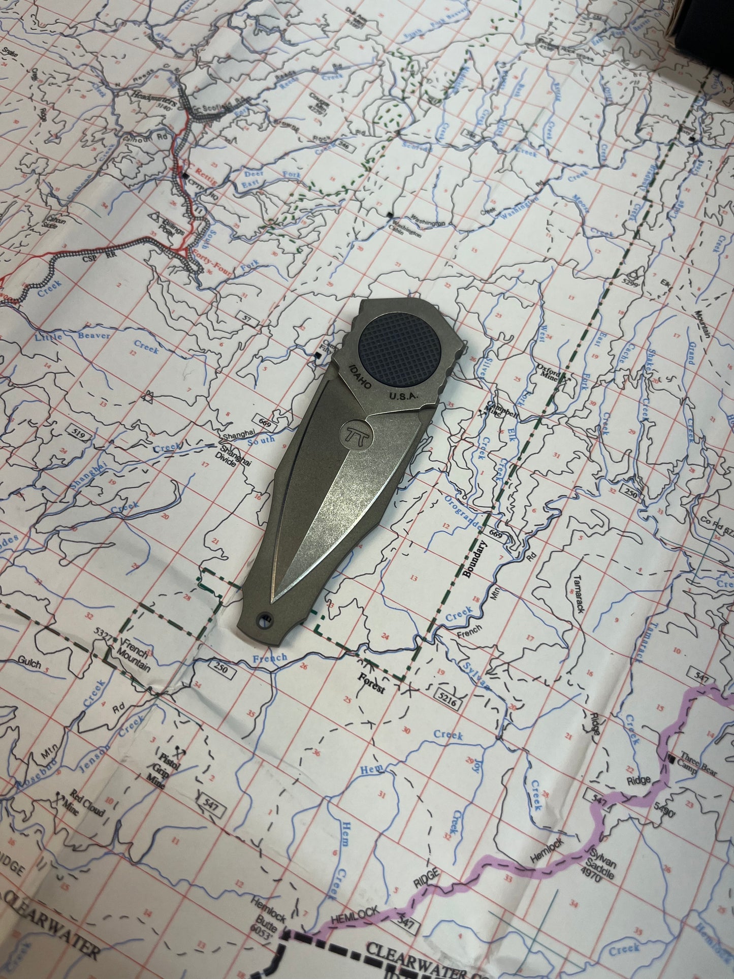 OSS LAPEL FOLDER - TITANIUM